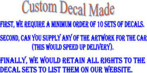 slot car fever decals