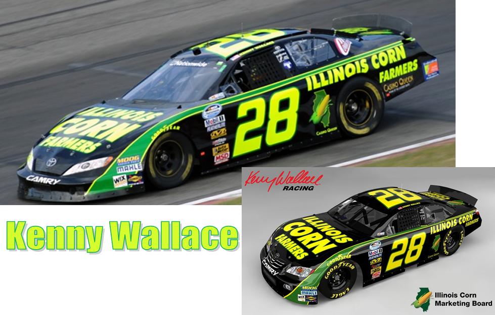 SCF1040-C #28 Kenny Wallace Illinois Corn Growers Camry
