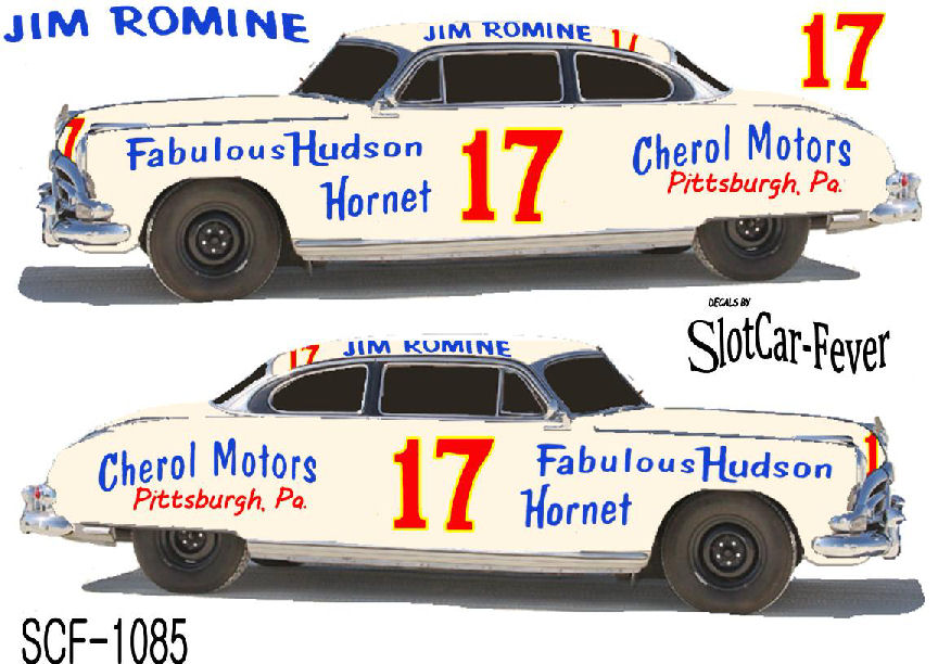 SCF1085 #17 Jim Romine Cherol Motors Hudson Hornet