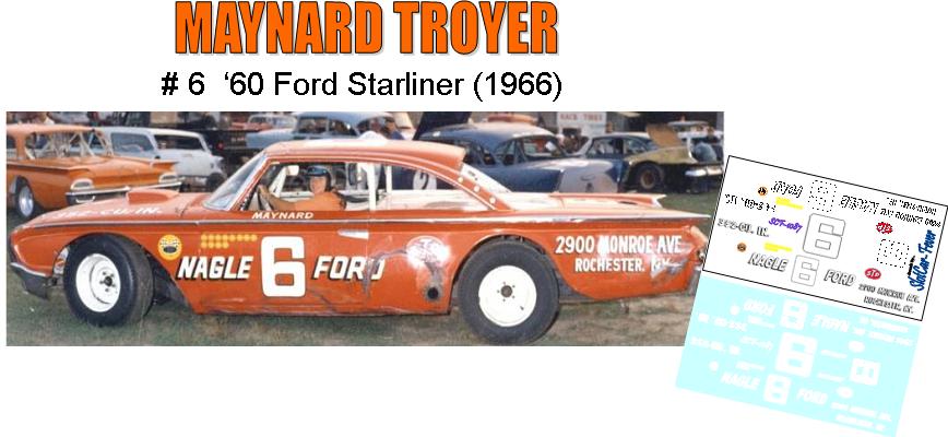 SCF1087-C #6 Maynard Troyer '60 Ford