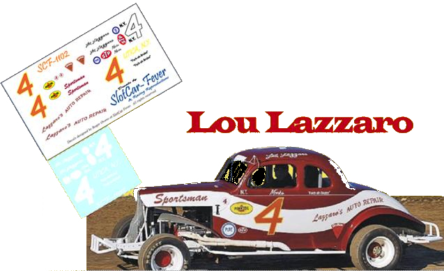 SCF1102-C #4 Lou Lazzaro modified coupe