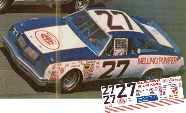 SCF1153-C #27 Benny Parsons  1980 Olds