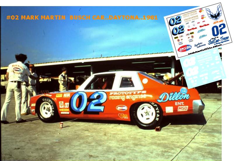 SCF1167-C #02 Mark Martin 1981 Busch Daytona Pontiac