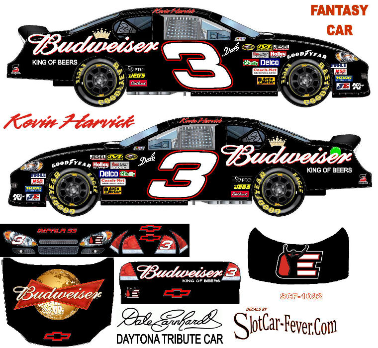 SCF1182-C #3 Kevin Harvick Dale Earnhardt Tribute Car (Fantasy)