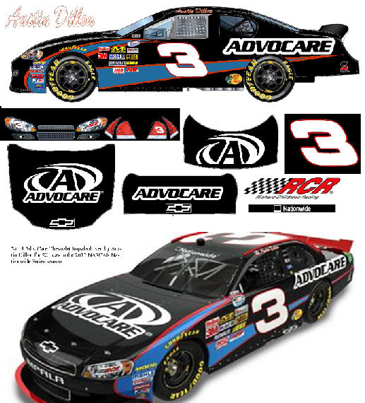 SCF1196-C #3 Austin Dillon Advocare Nationwide Chevy