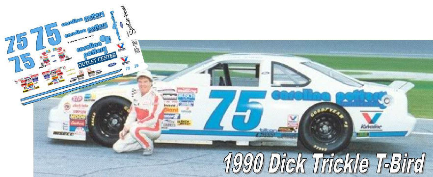 SCF1207 #75 Dick Trickle 1990 Ford Thunderbird