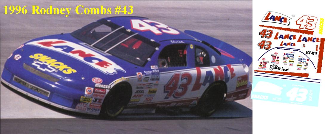 SCF1217-C #43 Rodney Combs 96 Lance Snacks Chevy