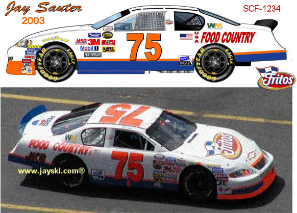 SCF1234 #75 Jay Sauter 2003 Food Country USA Chevy