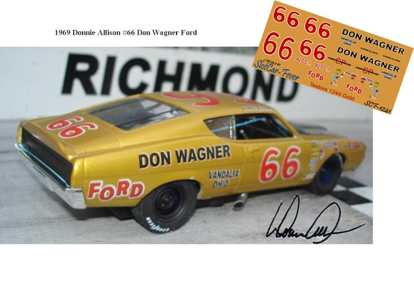 SCF1241-C #66 Donnie Allison 1969 Don Wagner Ford