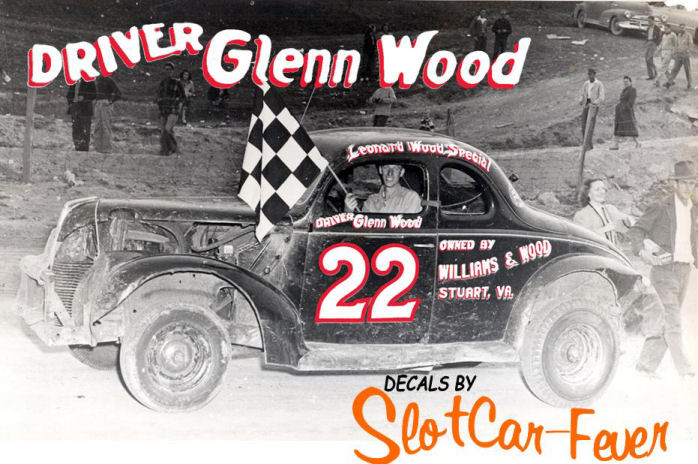 SCF1249-C #22 Glenn Wood 39-40 Ford coupe