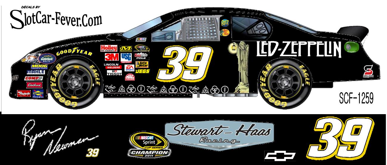 SCF1259-C #39 Ryan Newman Led Zepplin Chevy Fantasy Car