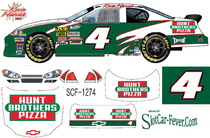 SCF1274-C #4 Kevin Harvick Hunt Brothers Pizza Nationwide Chevy