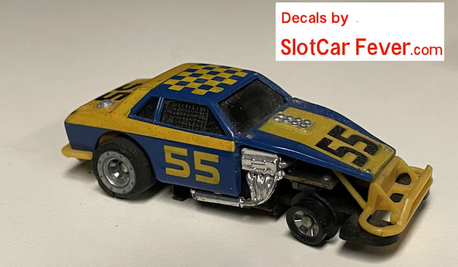 1284SC #55 Mustang 1:64 scale slot car