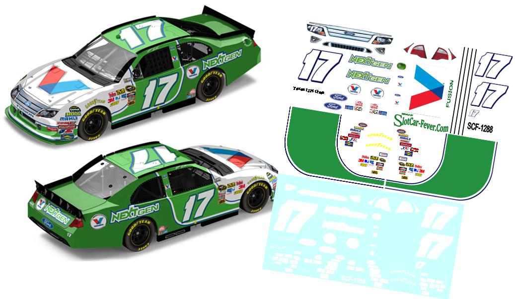 SCF1288-C #17 Matt Kenseth 2012 Valvoline Ford