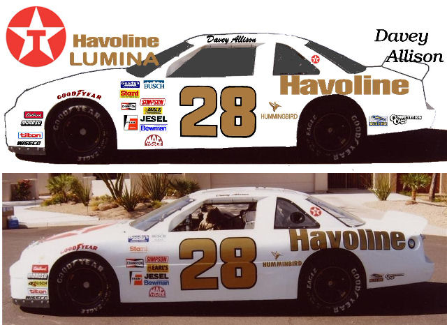 SCF1301 #28 Davey Allison Havoline Lumina