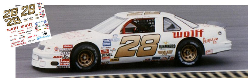 SCF1317 #28 Davey Allison Wolff Petroleum 1990 BGN Lumina