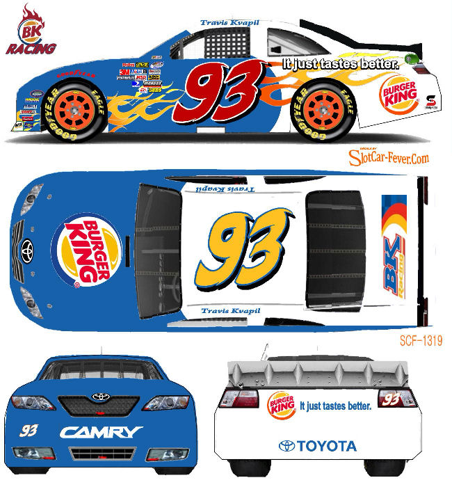 SCF1319-C #93 Travis Kvapil Burger King Camry Fantasy Car