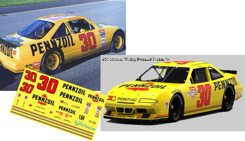 SCF1320-C #30 Michael Waltrip Pennzoil Pontiac '94