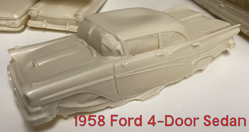13258Ford2DrHartop 1:32 scale Resin1958 Ford 4-Door Sedan