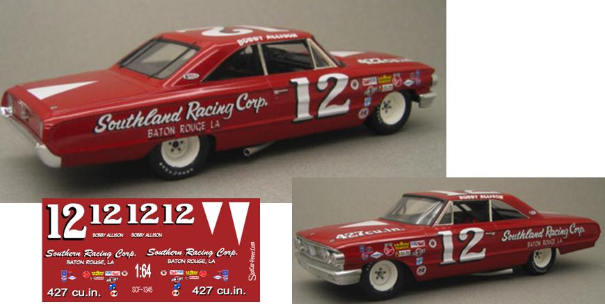 SCF1345-C #12 Bobby Allison '64 Ford