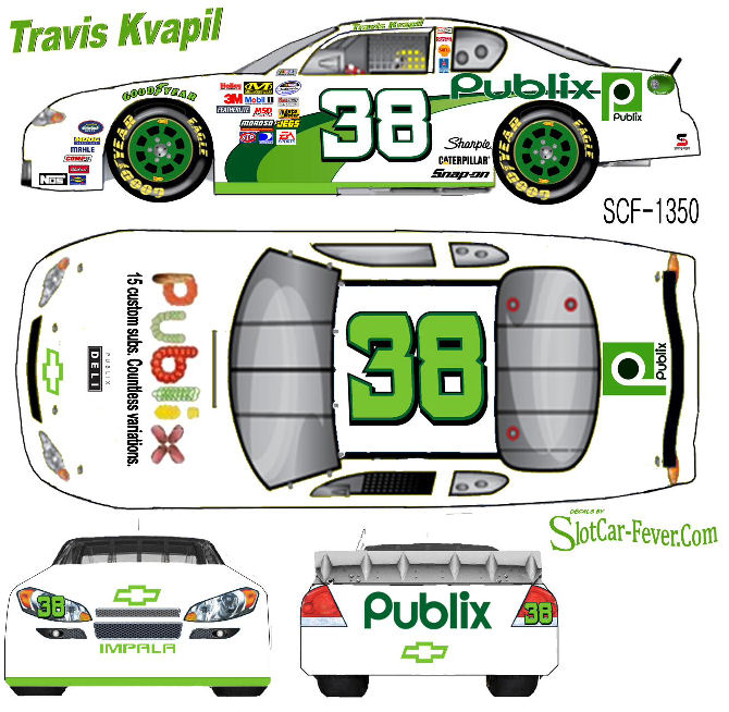 SCF1350 #38 Travis Kvapil Publix Chevy