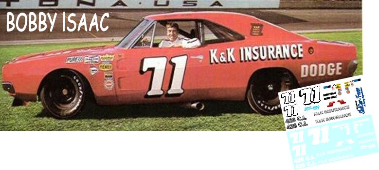 SCF1359-C #71 Bobby Isaac K&K Insurance Charger