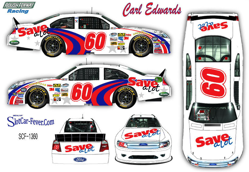 SCF1360 #60 Carl Edwards Nationwide Save A-Lot Ford