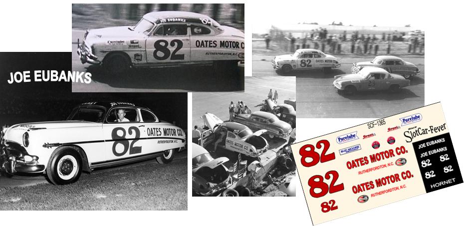 SCF1365-C #82 Joe Eubanks Hudsons for car owner Phil Oates from 1951 through early-1954
