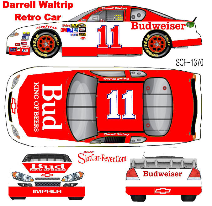 SCF1370-C #11 Darrell Waltrip Budweiser Chevy Fantasy car