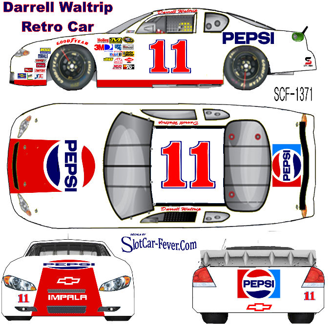 SCF1371-C #11 Darrell Waltrip Retro Pepsi Chevy Fantasy car