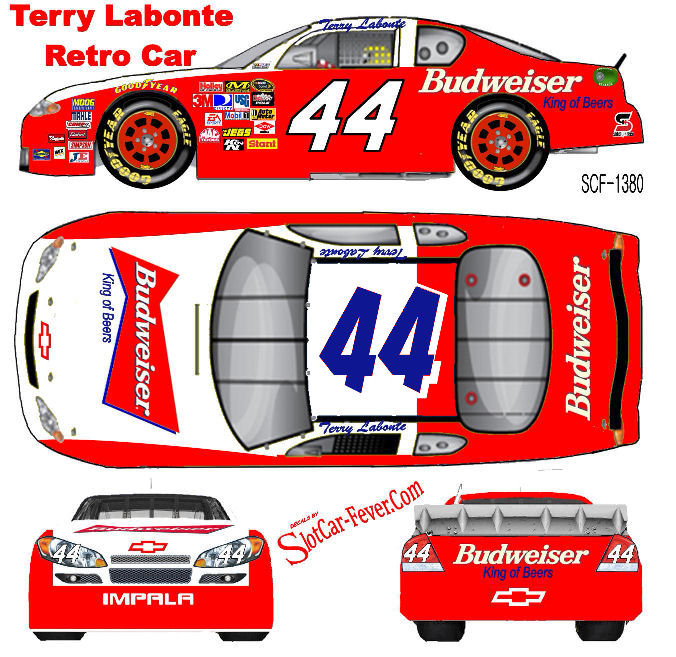 SCF1380-C #44 Terry Labonte Budweiser Retro Chevy Fantasy car