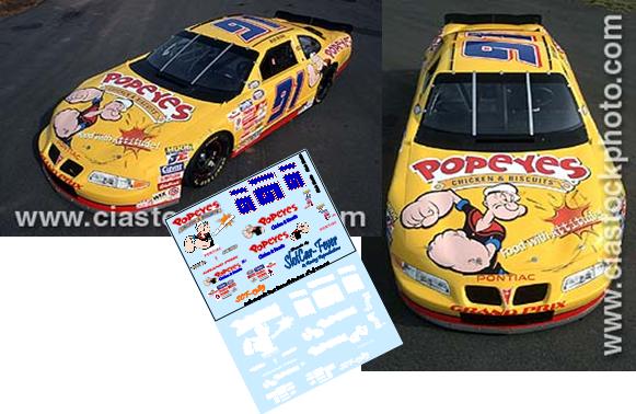 SCF1385-C #91 Rich Bickle Popeyes Chicken and Biscuits Pontiac