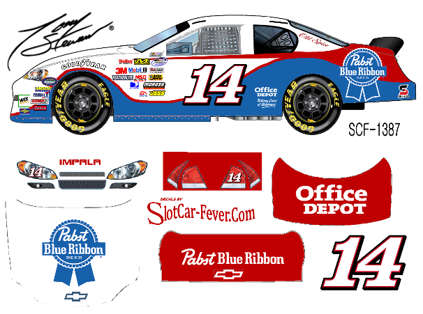 SCF1387-C #14 Tony Stewart Pabst Blue Ribbon Chevy  Fantasy car