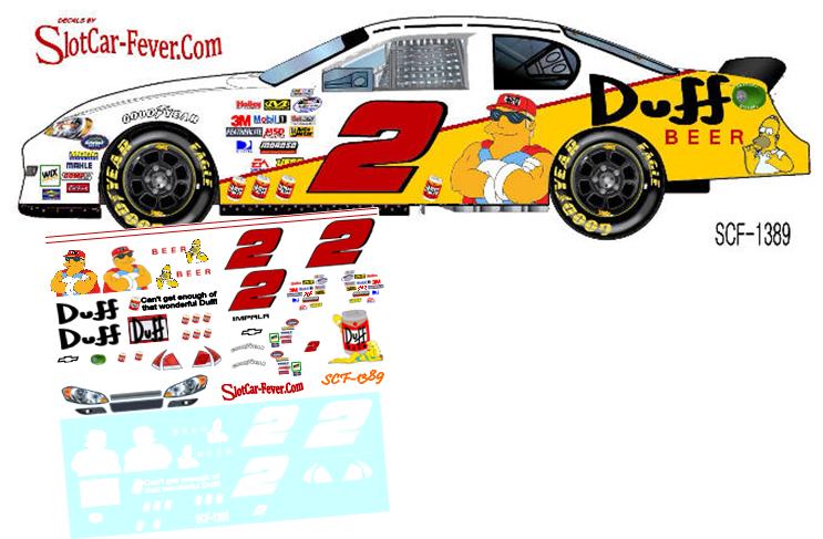 SCF1389-C #2 Duff Beer Chevy Fantasy car