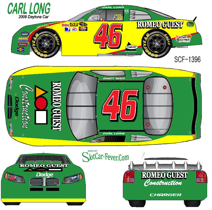 SCF1396-C #46 Carl Long 2009 Daytona Dodge Charger