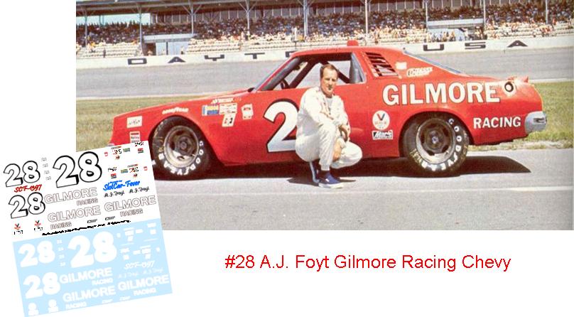 SCF1397-C #28 A.J. Foyt 76 Gilmore Chevy