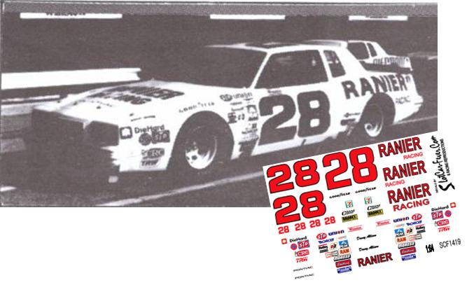 SCF1419 #28 Davey Allison Rainier Racing