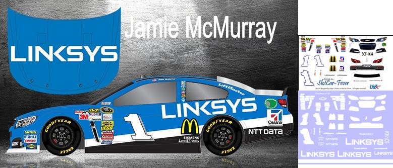 SCF1434-C #1 Jamie McMurray 2014 Linksys Chevy