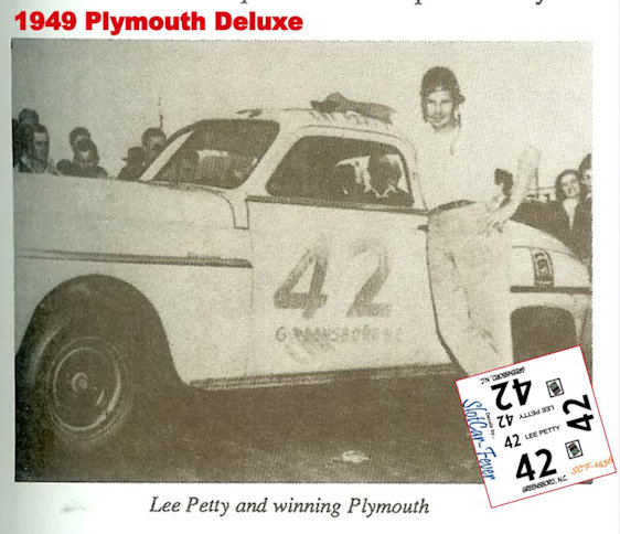 SCF1436 #42 Lee Petty 1949 Plymouth coupe
