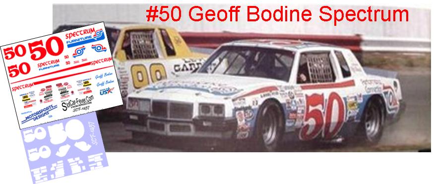 SCF1457-C #50 Geoff Bodine Spectrum Furniture '82 Pontiac