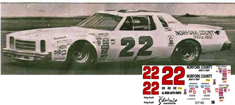 SCF1465 #22 Ricky Rudd 77 Monte Carlo