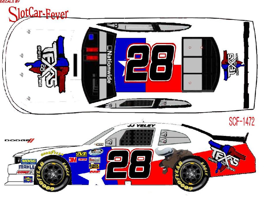 SCF1472 #28 JJ Yeley Texas 28 Spirits Stage Challenger