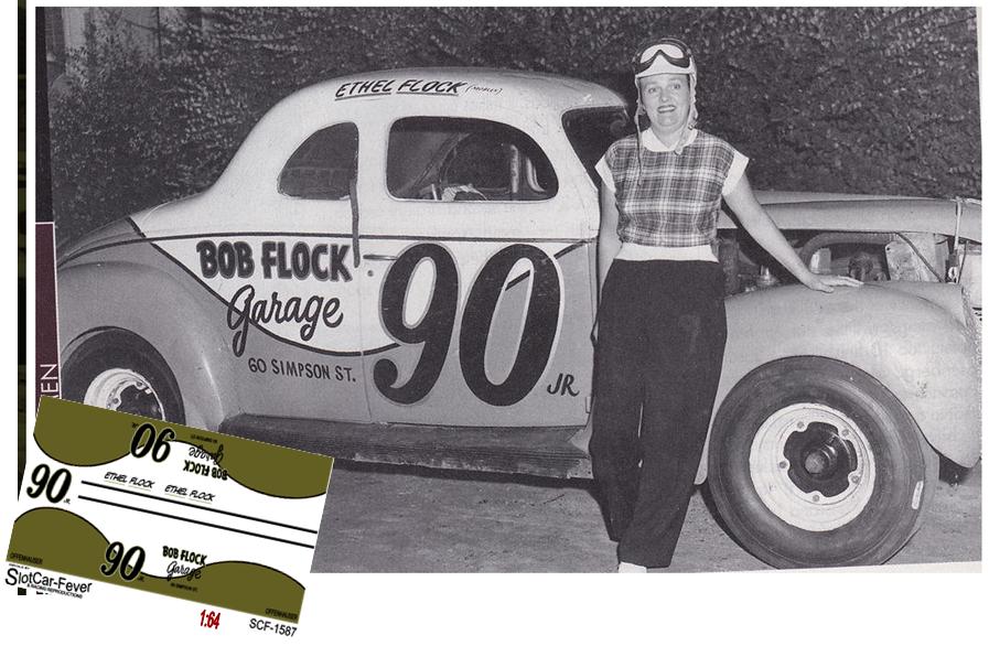 SCF1587 #90 Ethel Flock 40 Ford Coupe