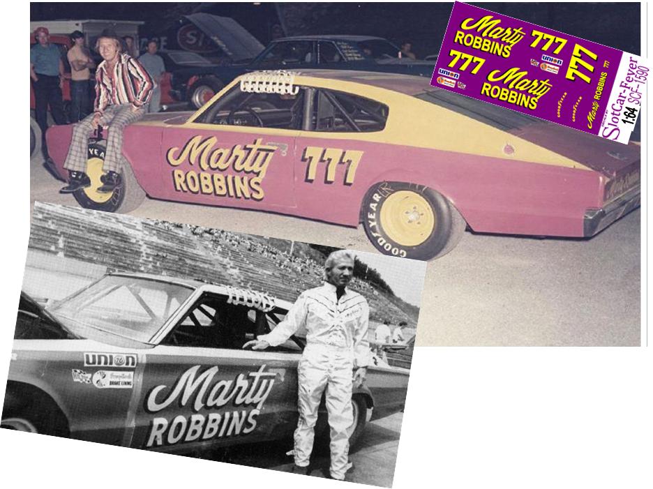 SCF1590-C #777 Marty Robbins 1966 DodgeCharger.