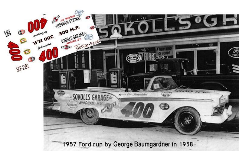 SCF1592 #400 Geo Baumgardner 57 Ford Convertible