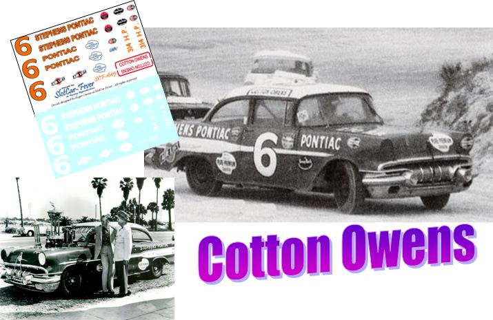 SCF1605-C #6 Cotton Owens 57 Stephens Pontiac