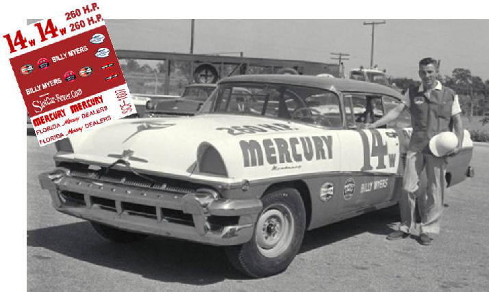 SCF1607-C #14w Billy Myers Bill Stroppe prepared 1956 Mercury