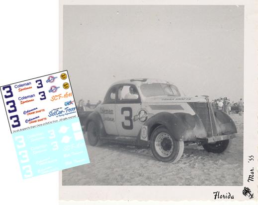 SCF1611-C #3 Bill Tanner '38 Ford Fish Carburetor Sportsman