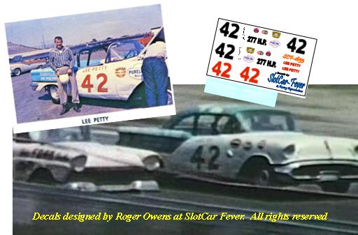 SCF1653-C #42 Lee Petty Newton & Chappell 57 Olds