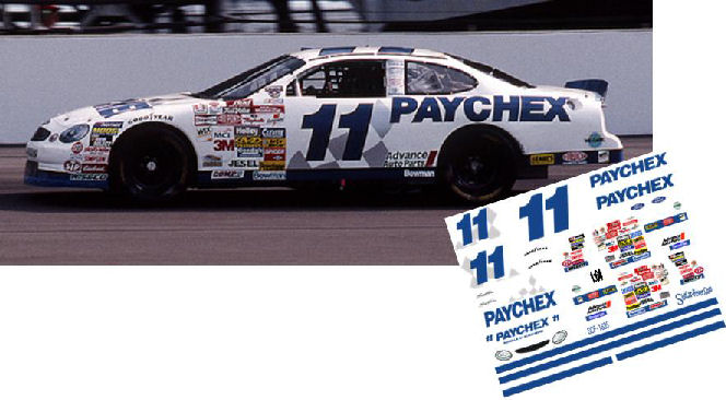 SCF1657 #11 Brett Bodine Paychex Ford Taurus